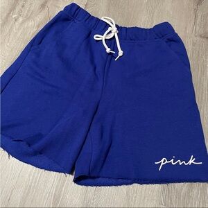 PINK Victoria's Secret Women's Royal Blue Athletic Shorts